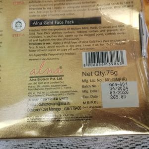 (Sealed) Alna Gold Shining Facial Kit