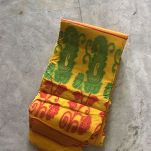 Yellow Tant Saree