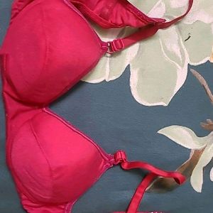 Combo of 2 light padded bras(pretty pink & skin)