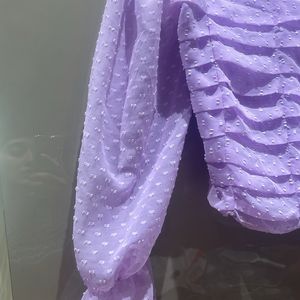 Lavender Colored Party Top