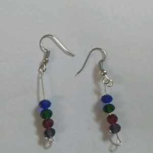 Silver Crystals Earrings