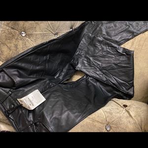 Zara Leather Trousers