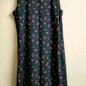 Unused Floral Dress With Belt