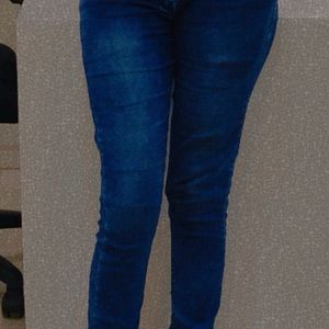 KLM Skinny Jeans, Shaded Blue, Size 28, Just 399/-