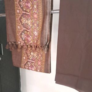 Brown Pashmina Suit