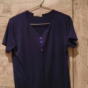 Slim Fit T Shirt With Easy Draping Fabric