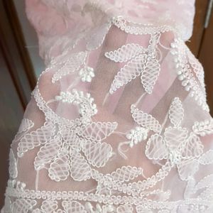 Pink Chikankari Kurthi