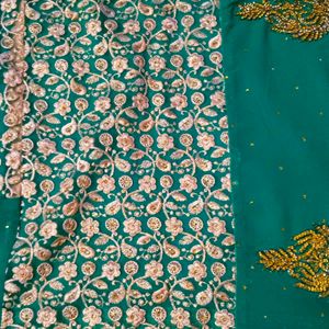 Combo Offers Georgette  Designer Saree