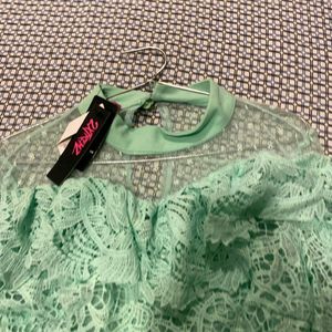 Branded Stylish lace Green Tunic