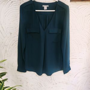 H&M Teal colour Shirt