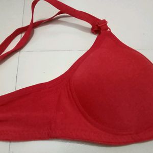 Red Colour Padded Bra