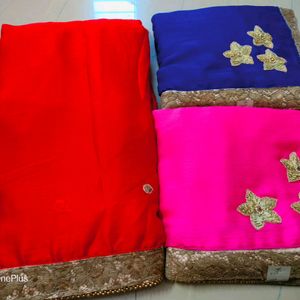 Combo Pack 3 Ready To Pallu Draping Saree