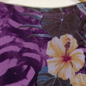 Trendy New Purple Print Top For Women