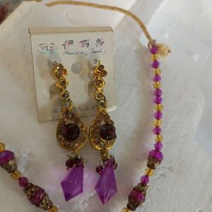 Purple Jewellery Set For Women