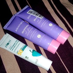 Combo Of 2 Aqualogica Moisturizer+1 Plum Sunscreen