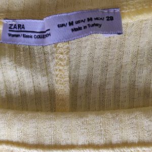 zara yellow top