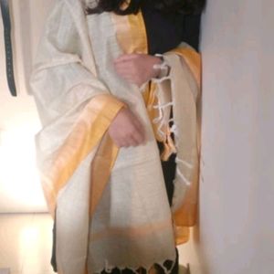 Cream Cotton Dupatta