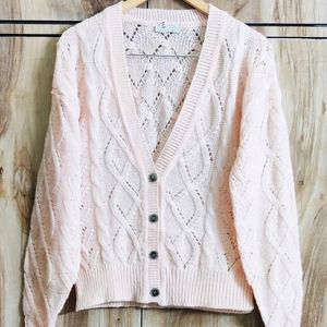 Peach Colour Designer Cardigan Size-40