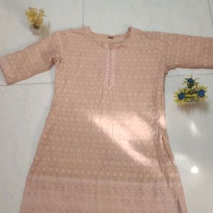 3d Design Kurti Pink Colour XL Kurt 🎉Big 🎊Sale