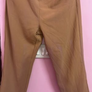 A Coral Colour Formal Pant