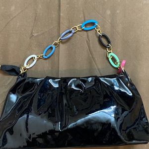 BLACK party HANDBAG