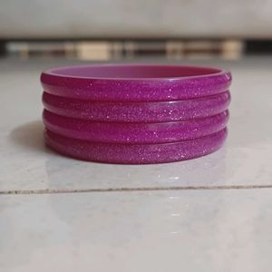 Plastic PINK Bangles