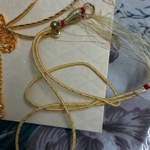 Golden Necklace Set For Party