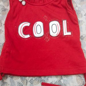 Branded Skirt Top For 0-3 Month Baby