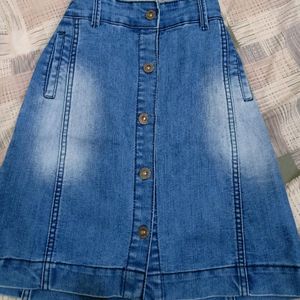 Y2k Blue Skirt