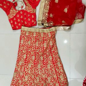 Beautiful Red Bridal Lehanga