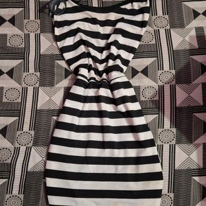 Black N White Bodycon Dress