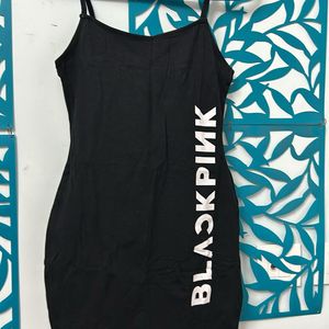 Black Pink Dress From H&M