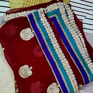 Heavywork Saree Bootawork Zariwork Sare