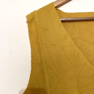 Mustard Sleeveless Top