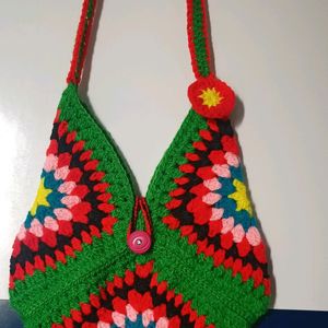 Crochet 🧶 Triangle Bag