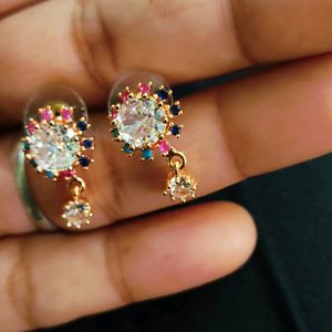 Press Fit Diamond Earring