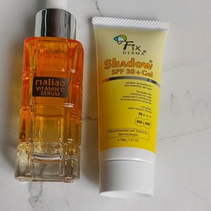 VitaminC Serum, FixDerma Sunscreen Ponds Face Wash