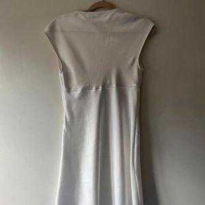 Zara White Satin Dress