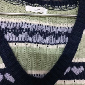 Korean Oversized Sweater Vest