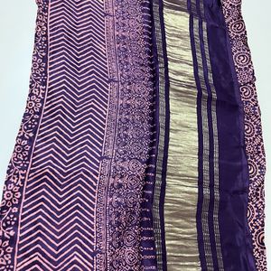 Purple Lehenga With Blouse N Dupata