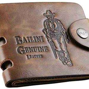 Bailini Men Brown Genuine Leather Wallet