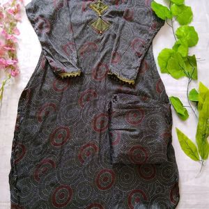 Kurti Patiya Set