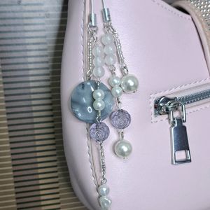 Minimal Grey & Pearl Phone Charms