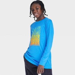 All In Motion Blue Long Sleeve T Shirt