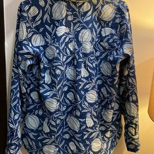 Prakriti Jaipur Indigo Printed Shirt