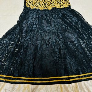 anarkali black dress