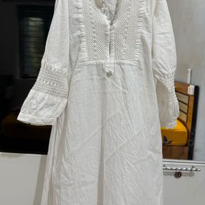 White Short Kurta For Women