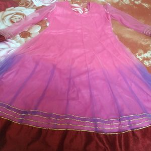 Mazenta Purple Kurti Pazami Set