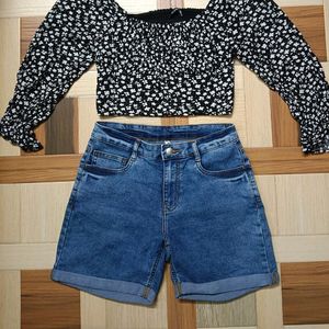 Pantaloons Denim Shorts