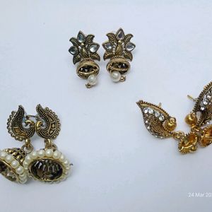 Pack Of 3 Pair Earrings